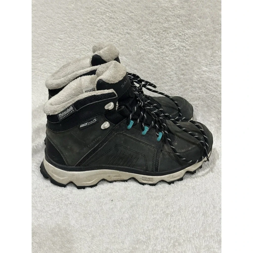 Salomon‎ Rodeo Lined Winter Hiking Boots Women's Size 8 Black